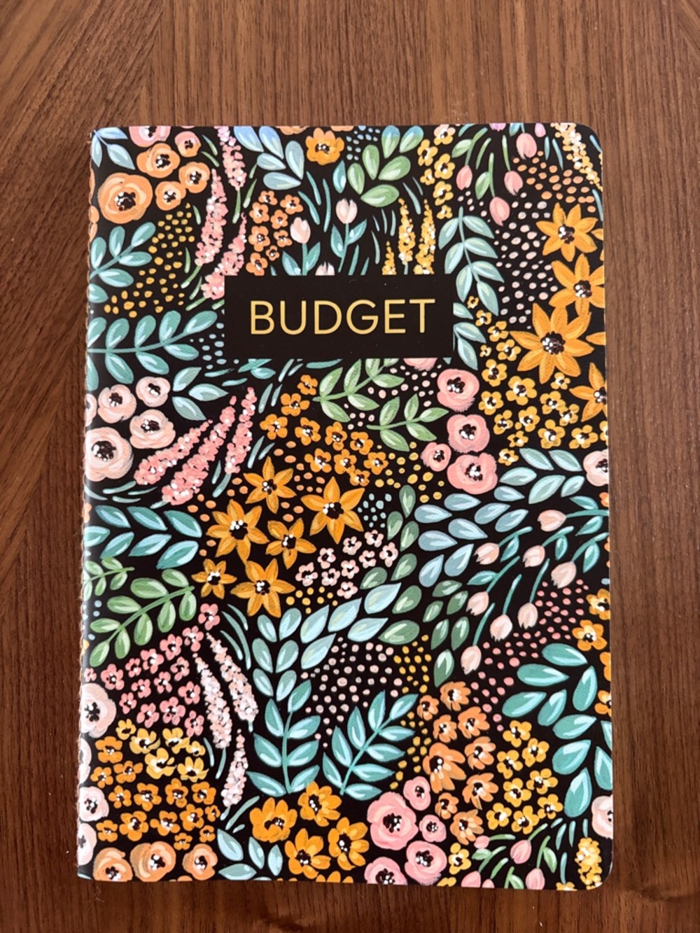 2/$10 Floral 'BUDGET' Notebook